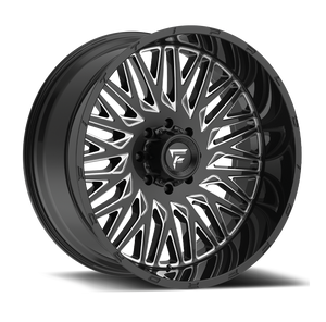 22x12 Fittipaldi Offroad Wheels FTC07BM 8x170 -44 Offset 125.2 Hub Black Milled