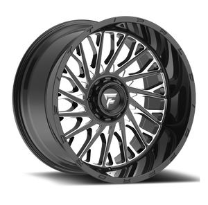 22x12 Fittipaldi Offroad Wheels FTC08BM 6x135 / 6x139.7 -44 Offset 106.2 Hub Black Milled