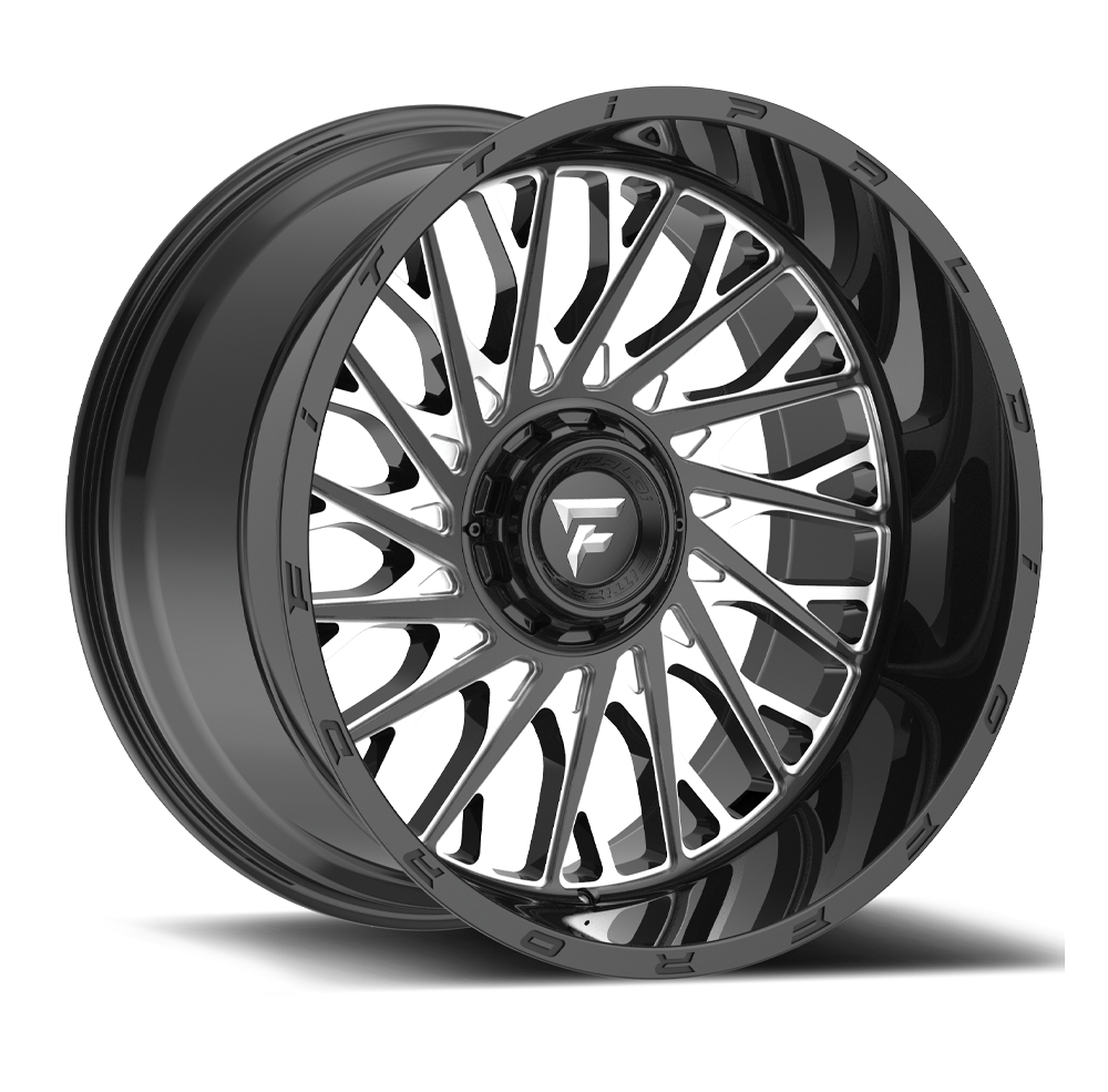 22x12 Fittipaldi Offroad Wheels FTC08BM 6x135 / 6x139.7 -44 Offset 106.2 Hub Black Milled