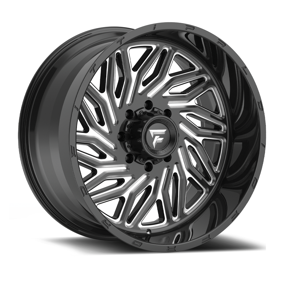 24x12 Fittipaldi Offroad Wheels FTC13BM 8x170 -44 Offset 125.2 Hub Black Milled