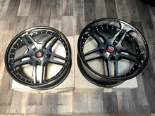 Roderick Wheel RW2 Cinque Staggered Set Black/Polished for Mercedes E Class W212 - Open Box