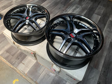 Roderick Wheel RW2 Cinque Staggered Set Black/Polished for Mercedes E Class W212 - Open Box