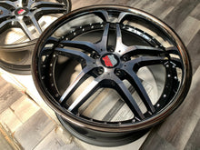 Roderick Wheel RW2 Cinque Staggered Set Black/Polished for Mercedes E Class W212 - Open Box