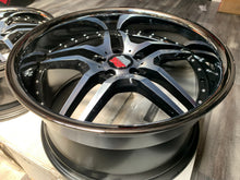 Roderick Wheel RW2 Cinque Staggered Set Black/Polished for Mercedes E Class W212 - Open Box