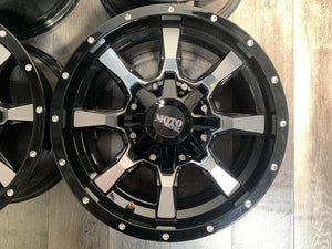 Moto Metal MO970 16x8 8x6.5 ET0 125CB Gloss Black Machined - Open Box