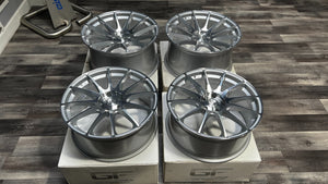 MRR GF6 SILVER 20'' SQUARE CONCAVE WHEELS FOR AUDI A5 S5 A7 S7 - Open Box