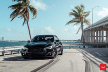 Staggered full Set - (2) 20x8.5 Vossen HF-5 Gloss Black (Hybrid Forged) (2) 20x10 Vossen HF-5 Gloss Black (Hybrid Forged)