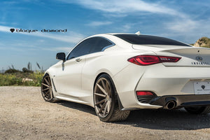 Staggered full Set - (2) 20x9 Blaque Diamond BD-11 Antique Matte Bronze (2) 20x10 Blaque Diamond BD-11 Antique Matte Bronze