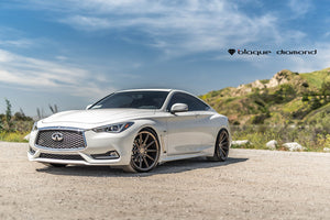 Staggered full Set - (2) 20x9 Blaque Diamond BD-11 Antique Matte Bronze (2) 20x10 Blaque Diamond BD-11 Antique Matte Bronze