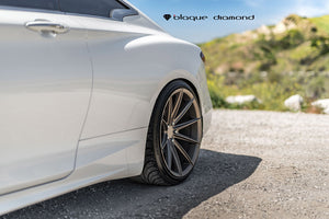 Staggered full Set - (2) 20x9 Blaque Diamond BD-11 Antique Matte Bronze (2) 20x10 Blaque Diamond BD-11 Antique Matte Bronze