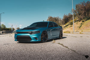 Staggered full Set - (2) 24x9 Blaque Diamond BD-15 Gloss Black (2) 24x10 Blaque Diamond BD-15 Gloss Black