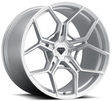 Staggered full Set - (2) 22x9 Blaque Diamond BD-F25 Brushed Silver (2) 22x12 Blaque Diamond BD-F25 Brushed Silver