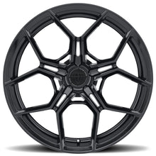 Staggered full Set - (2) 22x10.5 Blaque Diamond BD-F25 Gloss Black (Flow Forged) (2) 22x12 Blaque Diamond BD-F25 Gloss Black (Flow Forged)