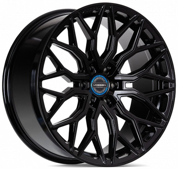 22x9.5 Vossen HF6-3 Gloss Black (Hybrid Forged)