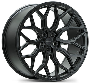 22x9.5 Vossen HF6-3 Satin Black (Hybrid Forged)