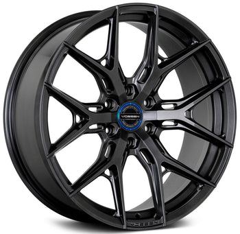 22x9.5 Vossen HF6-4 Matte Gunmetal Machined (Hybrid Forged)