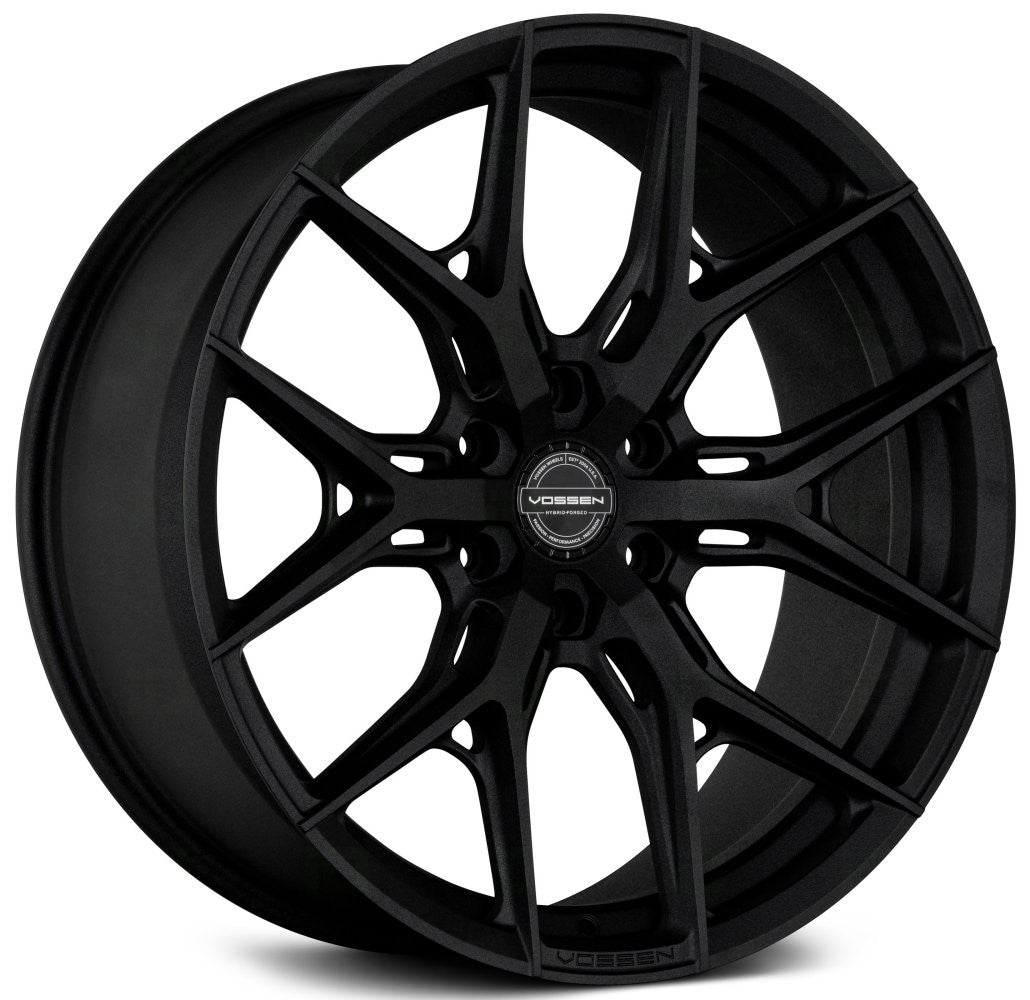 22x9.5 Vossen HF6-4 Satin Black (Hybrid Forged)