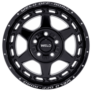 20x10 Weld Off-road Argon W123 Gloss Black Milled