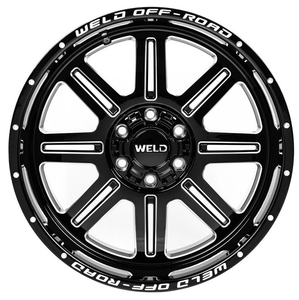 20x9 Weld Off-road Chasm W143 Gloss Black Milled