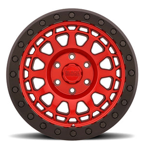 17x8.5 Black Rhino Primm Candy Red w/ Black Ring