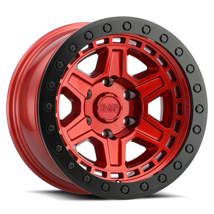 17x8.5 Black Rhino Reno Candy Red w/ Black Ring
