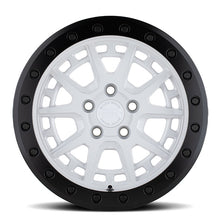 15x7 Black Rhino Gravel Beadlock Gloss White w/ Black Ring