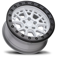 15x7 Black Rhino Gravel Beadlock Gloss White w/ Black Ring