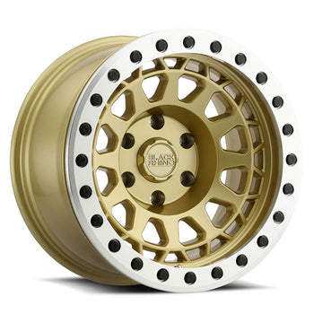 17x8.5 Black Rhino Primm Matte Gold w/ Machined Ring