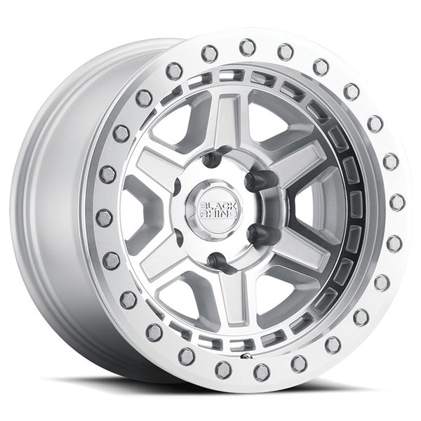 17x8.5 Black Rhino Reno Silver Machined