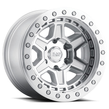 17x8.5 Black Rhino Reno Silver Machined
