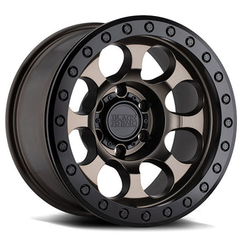 17x8.5 Black Rhino Riot Satin Black w/ Black Lip