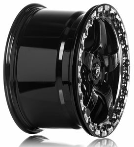 18x12 Forgestar D5 DragPack Beadlock Gloss Black