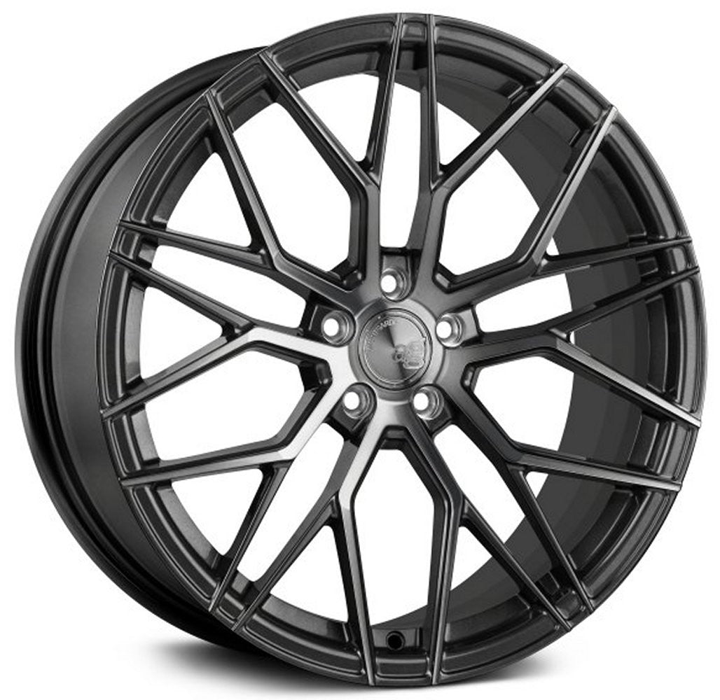 Staggered full Set - (2) 19x8.5 Avant Garde M520R Dark Graphite Metallic (2) 19x11 Avant Garde M520R Dark Graphite Metallic