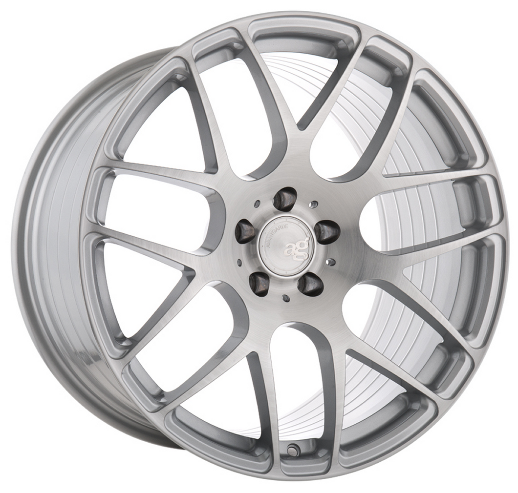 Staggered full Set - (2) 19x8.5 Avant Garde M610 Brushed Face Liquid Silver (Rotary Forged) (2) 19x10 Avant Garde M610 Brushed Face Liquid Silver (Rotary Forged)
