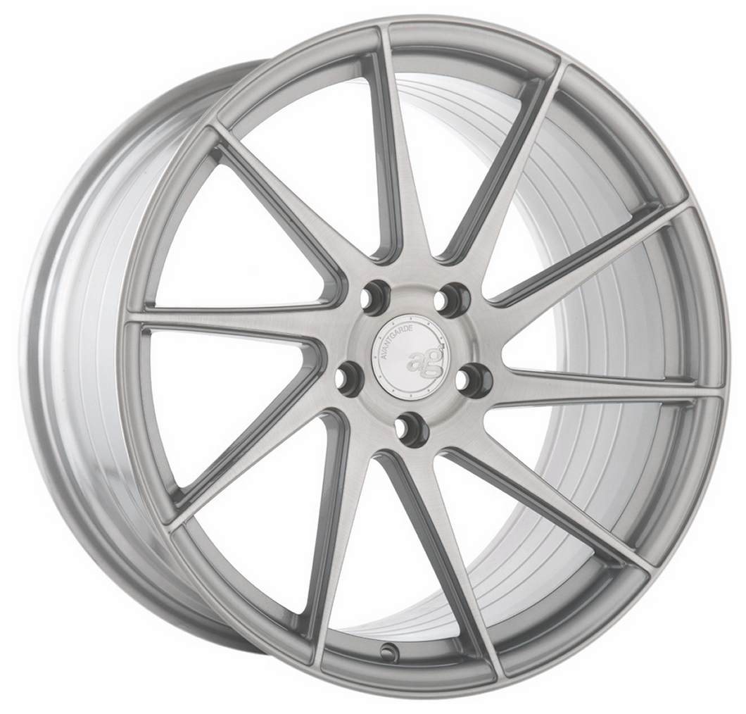 Staggered full Set - (2) 20x11 Avant Garde M621 Brushed Liquid Silver (Rotary Forged)(True Directional) (2) 20x12 Avant Garde M621 Brushed Liquid Silver (Rotary Forged)(True Directional)