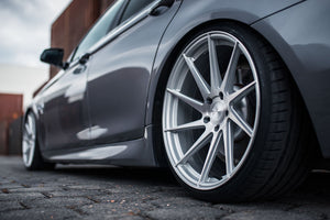Staggered full Set - (2) 20x11 Avant Garde M621 Brushed Liquid Silver (Rotary Forged)(True Directional) (2) 20x12 Avant Garde M621 Brushed Liquid Silver (Rotary Forged)(True Directional)