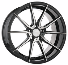 Staggered full Set - (2) 22x10 Avant Garde M652 Gloss Black Machined (Rotary Forged) (2) 22x11 Avant Garde M652 Gloss Black Machined (Rotary Forged)