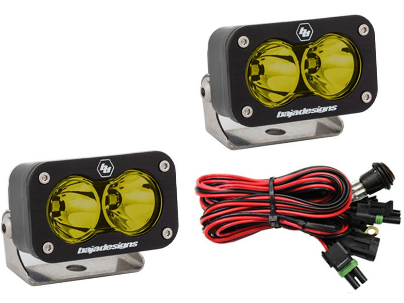 Baja Designs S2 Sport Led Lights Spot Beam Pair Amber