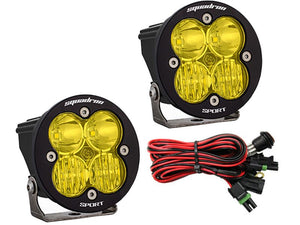 Baja Designs Squadron-R Sport Led Lights Driving/Spot Beam Combo Pair Amber