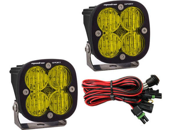 Baja Designs Squadron Sport Led Lights Driving Beam Pair Amber