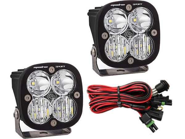 Baja Designs Squadron Sport Led Lights Driving/Spot Beam Combo Pair