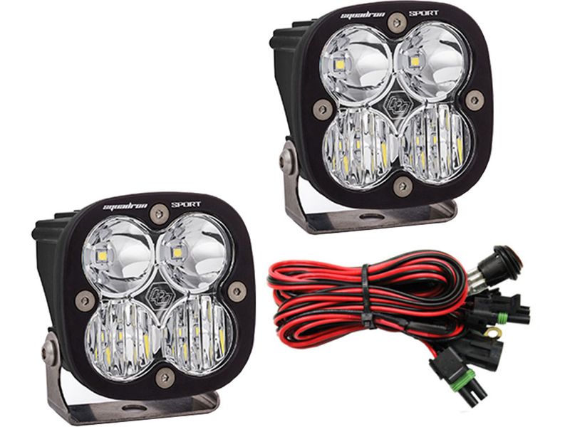 Baja Designs Squadron Sport Led Lights Driving/Spot Beam Combo Pair