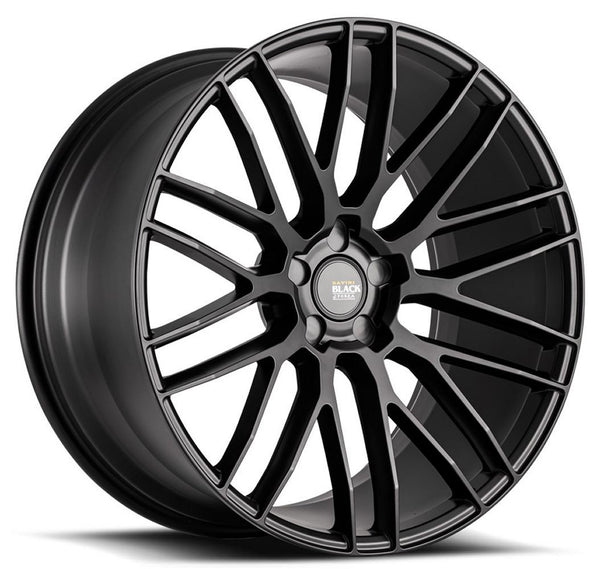 Staggered full Set - (2) 20x8.5 Savini Black Di Forza BM13 All Matte Black (Concave) (2) 20x10.5 Savini Black Di Forza BM13 All Matte Black (Concave)