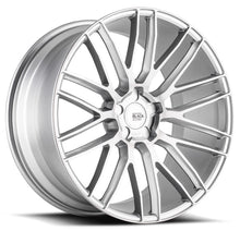 Staggered full Set - (2) 20x8.5 Savini Black Di Forza BM13 Brushed Silver (Concave) (2) 20x10 Savini Black Di Forza BM13 Brushed Silver (Concave)