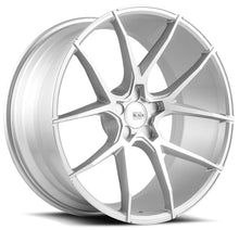 Staggered full Set - (2) 20x10 Savini Black Di Forza BM14 Brushed Silver (Concave) (2) 20x11 Savini Black Di Forza BM14 Brushed Silver (Concave)