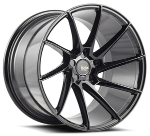 22x9 Savini Black Di Forza BM15 Gloss Black (True Directional)