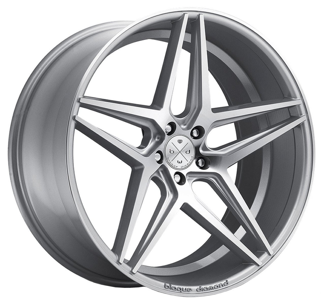 22x10.5 Blaque Diamond BD-8 Gloss Silver Machined