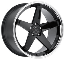 Staggered full Set - (2) 20x9 Blaque Diamond BD-21 Gloss Black w/ Chrome Stainless Steel Lip (2) 20x10.5 Blaque Diamond BD-21 Gloss Black w/ Chrome Stainless Steel Lip