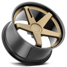 22x9 Blaque Diamond BD-21 Matte Bronze w/ Gloss Black Lip