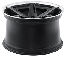 Staggered full Set - (2) 20x9 Blaque Diamond BD-21 Gloss Black w/ Chrome Stainless Steel Lip (2) 20x10.5 Blaque Diamond BD-21 Gloss Black w/ Chrome Stainless Steel Lip